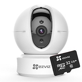 [Mẫu Mới] Camera 2M IP WIFI EZVIS C6N CV246 C6CN 1080P FULL HD [Có cổng Lan] + Thẻ nhớ Hikvison 32GB