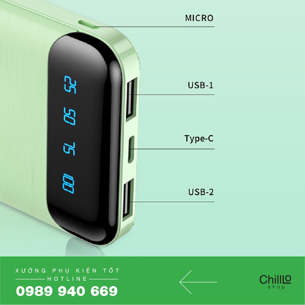 Cục Sạc Dự Phòng REMAX 20.000mAh - Pin Sạc Dự Phòng Chính Hãng WK WP-163