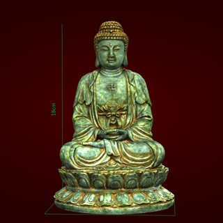 Tượng phật a di đà - tượng thờ - tượng phật trang trí - xưởng e3d - ph 083