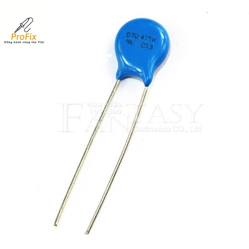 Tụ chống sét Varistor 7D471K 470V.