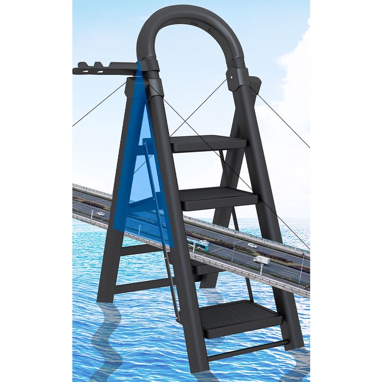 Thang Gấp Gia Đình Thang Xương Cá Thép Carbon Dày