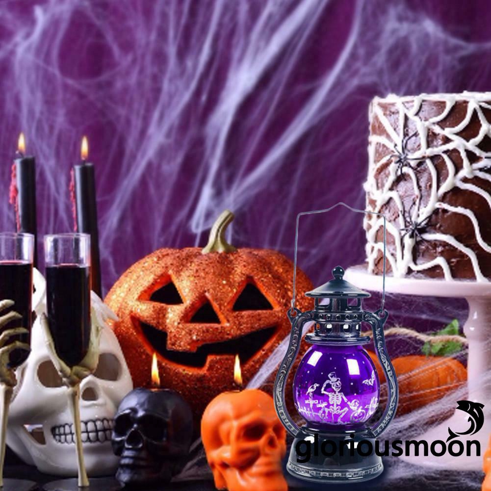 Đèn LED hình cây đèn dầu cổ điển dùng để treo trang trí halloween