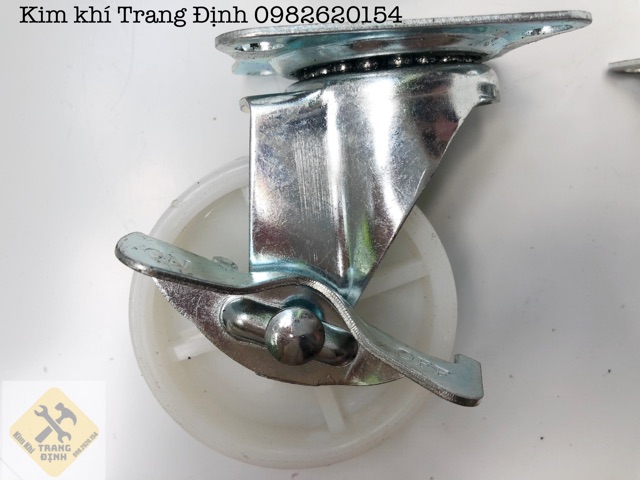 Bánh Xe Nhựa Trắng 4,5,6,7cm