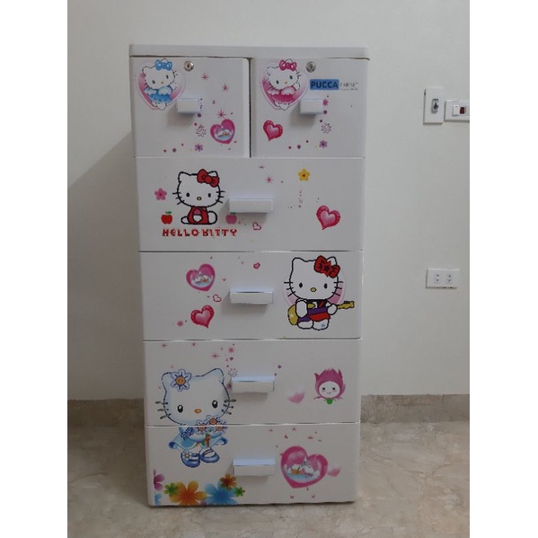 Tủ nhựa Song Long 5 tầng 6 ngăn