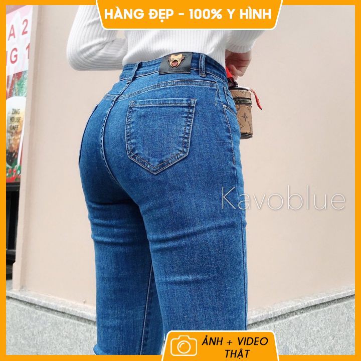 Quần bò nữ ❤️ 𝐇𝐚̀𝐧𝐠 𝐜𝐚𝐨 𝐜𝐚̂́𝐩 ❤️ Quần jean nữ ống loe, siêu nâng mông, kéo dài chân, mẫu mới 2021 | BigBuy360 - bigbuy360.vn