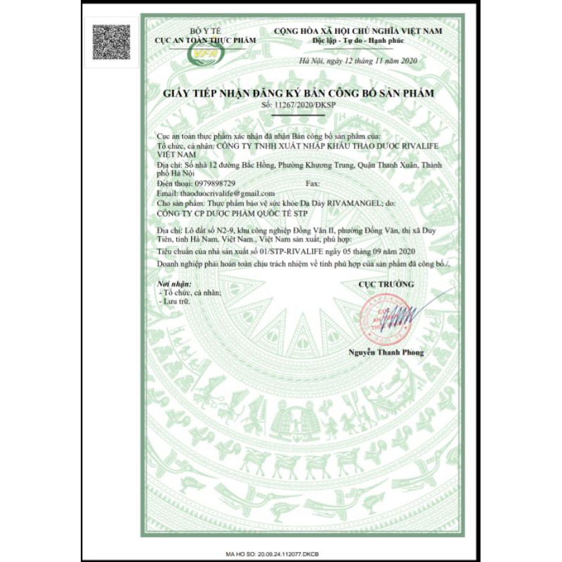 Dạ dày RIVAMANGEL, sản phẩm hàng đầu cho người viêm loét dạ dày