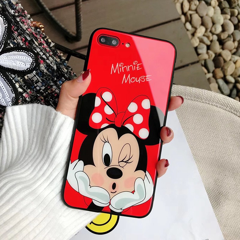 Ốp lưng Oppo in hình chuột Mickey Minnie dễ thương mẫu mới nhất cho A3S A7 F9 F7 F1S A39 A57 A37S Neo9 F9 Pro