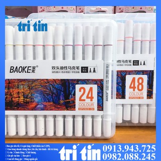 Bút lông màu Marker hai đầu BAOKE| MP2923 .