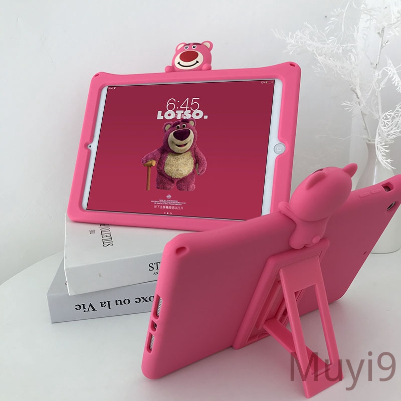 Ốp máy tính bảng họa tiết gấu cho iPad 2018 Mini1/2/3 Mini4c Mini5 AIR2 Pro9.7 2/3/4 6 | BigBuy360 - bigbuy360.vn