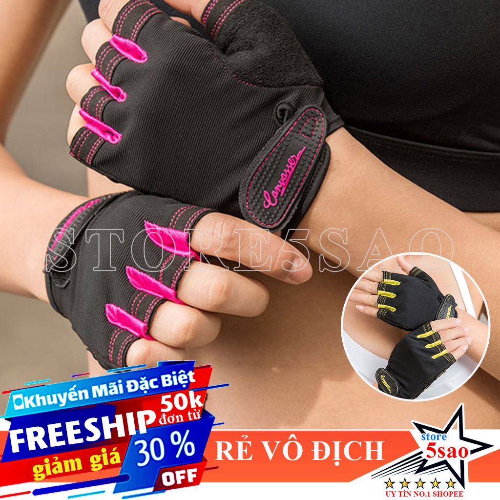 Găng tay tập gym nữ SP23 Canvassers ❤️ FREESHIP ❤️ Bao tay tập gym cho nữ đẹp - giảm giá rẻ vô địch