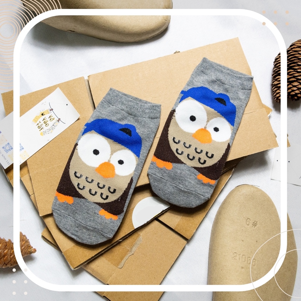 TẤT VỚ CỔ NGẮN UNISEX HOẠT HÌNH COOL NGẦU