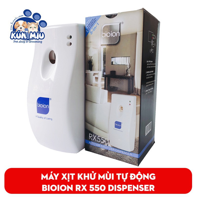 Máy xịt khử mùi tự động Bioion RX 550 Dispenser ( máy k kèm bình xịt )