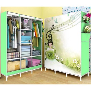 Tủ Vải 3D 3 Buồng 8 Ngăn Cao Cấp