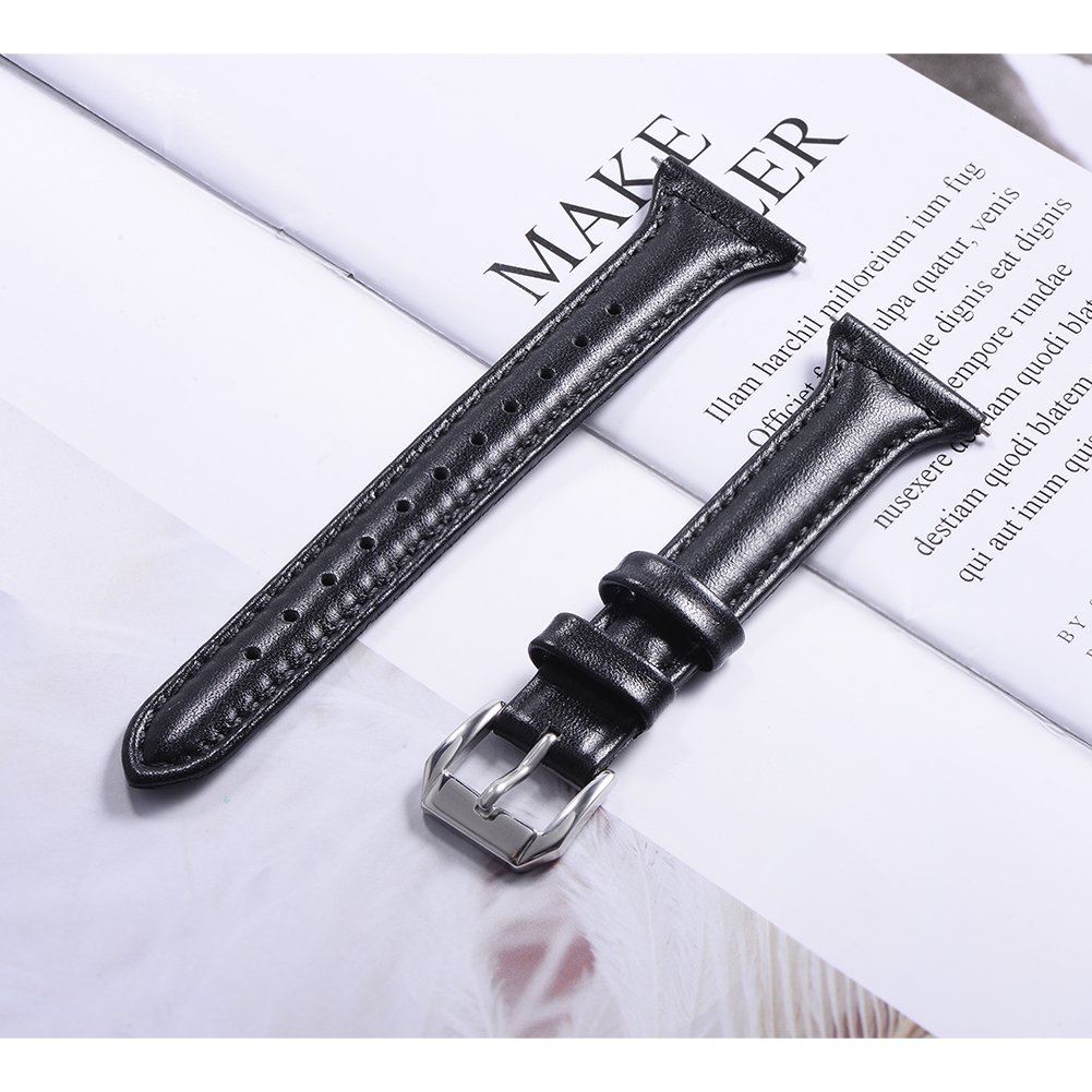 Strap Slim Leather Band for Samsung Galaxy Watch Active 2 / Watch3 41mm / Watch 42mm / Gear sport S4