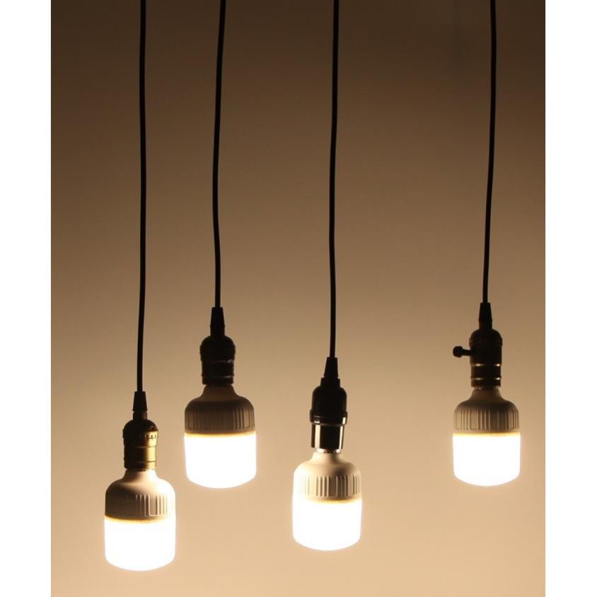 Bộ 3 đèn thả cổ điển Vintage bóng đèn led búp trụ 5w