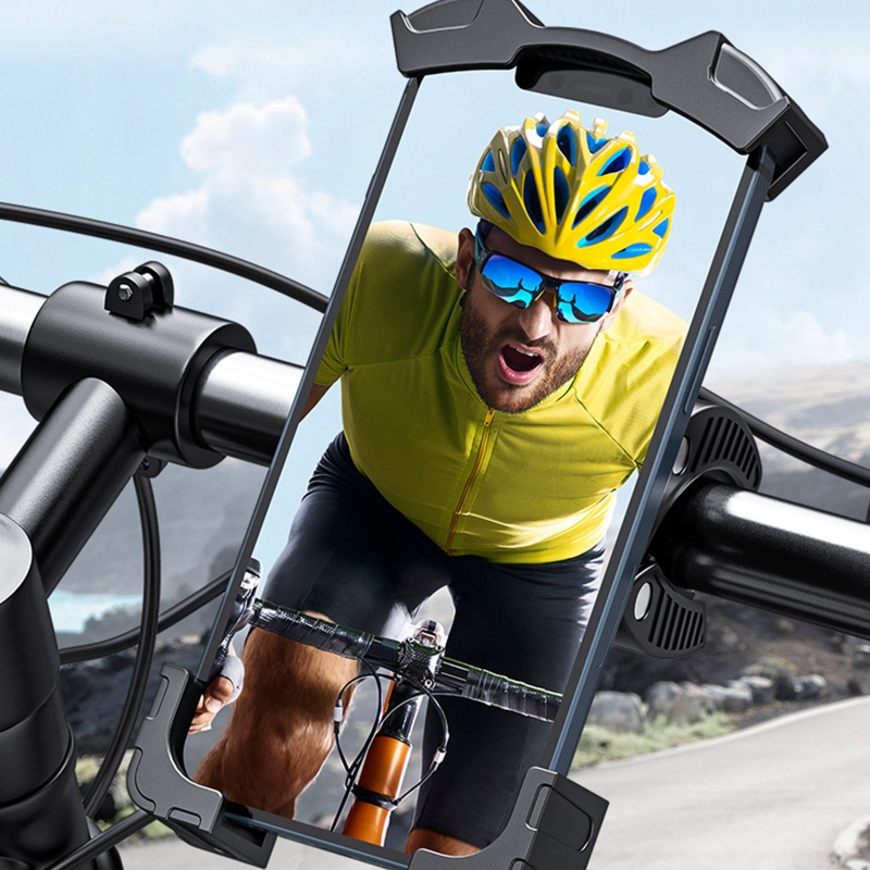 Giá Đỡ Điện Thoại Bằng Nhựa Gắn Tay Lái Xe Đạp Leo Núi / Xe Máy