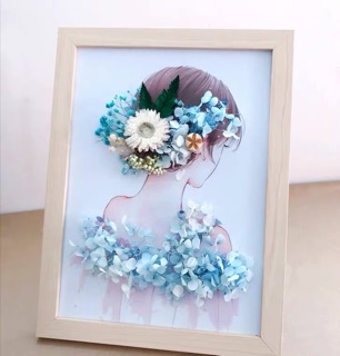 Tranh hoa khô Handmade độc đáo