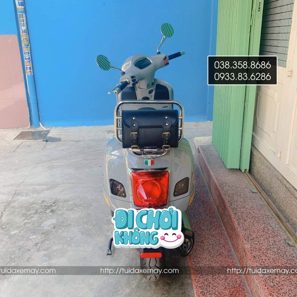 Túi Phom Tròn Treo Baga trước và sau Xe Vespa