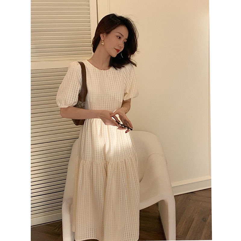 Chân Váy Chữ A Lưng Cao Phối Bèo Thời Trang Phong Cách Hàn Quốc