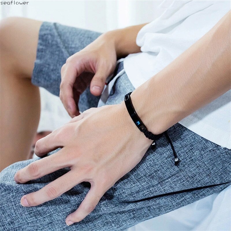 Vòng Tay Dây Bện Màu Vàng Hồng / Đen Thời Trang Cho Cặp Đôi | BigBuy360 - bigbuy360.vn