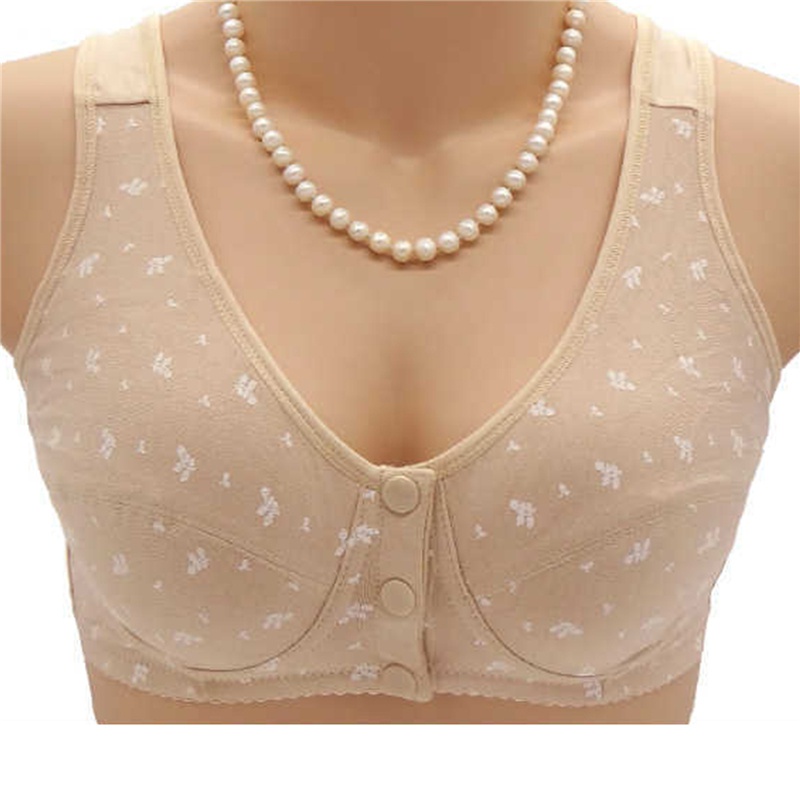 Áo Ngực Cotton Mềm Phối Ren Cài Nút Trước Không Gọng Cho Phụ Nữ Mang Thai | WebRaoVat - webraovat.net.vn