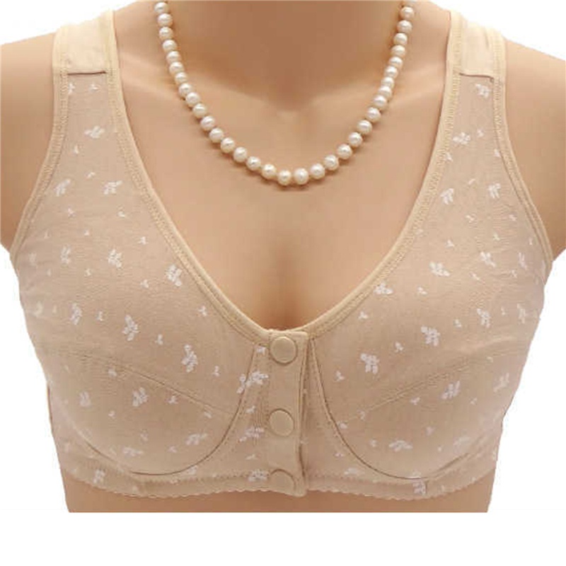 Áo Ngực Cotton Mềm Phối Ren Cài Nút Trước Không Gọng Cho Phụ Nữ Mang Thai | BigBuy360 - bigbuy360.vn