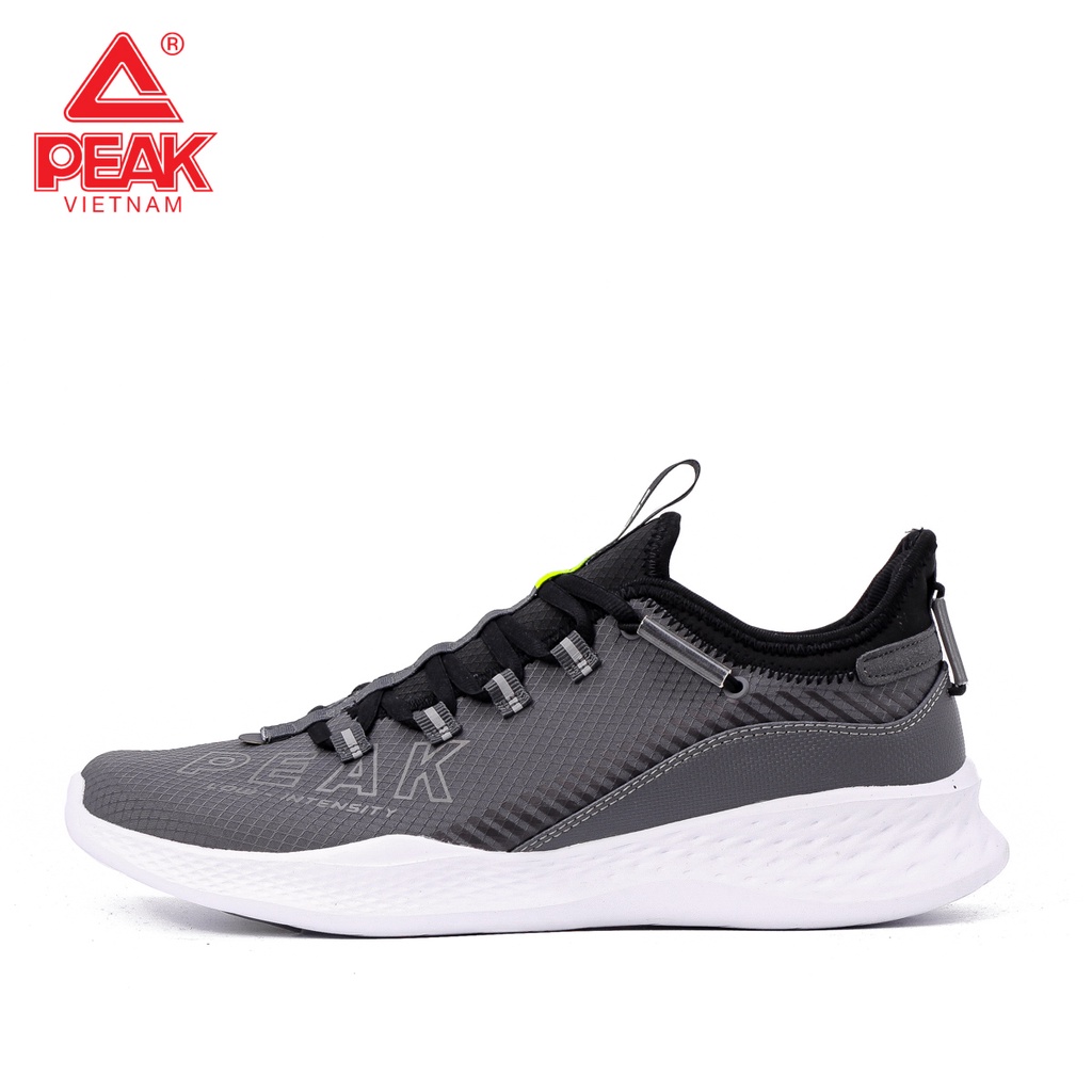 Giày chạy bộ Nam PEAK Running LISS E11437H Ghi