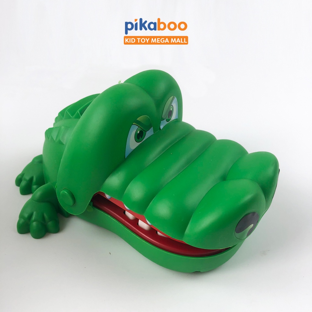Đồ chơi khám răng cá sấu cắn tay vui nhộn cho bé Pikaboo chất liệu nhựa an toàn cho trẻ từ 3 tuổi