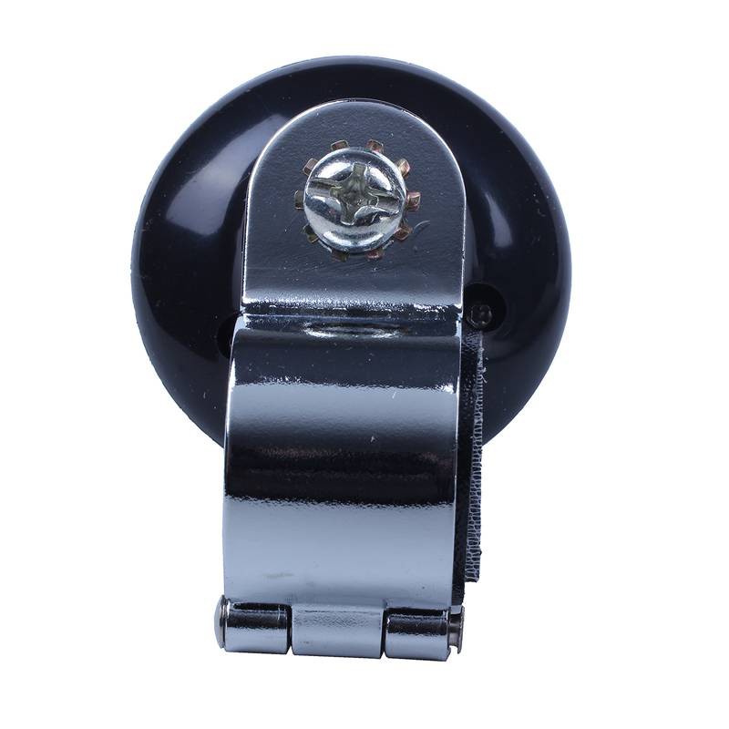 Metal Plastic Handle Steering Wheel Spinner Knob black