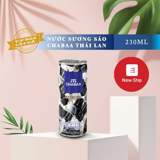 🔥 Nước sương sáo CHABAA Grass Jelly Drink Thái Lan lon 230ml, thanh nhiệt cho mùa hè oi bức [NOWSHIP]
