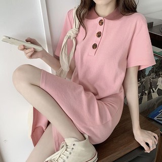 Váy polo dáng xuông