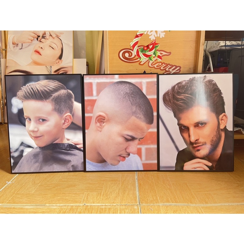 KHUNG TRANH TREO TƯỜNG TÓC NAM - BABER SHOP CHO SALON TÓC