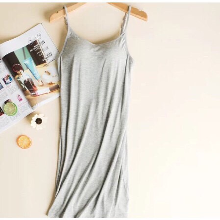 Váy ngủ 2 dây có đệm ngực (chất thun lạnh cực mát)_V01 | BigBuy360 - bigbuy360.vn