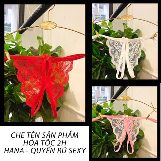 Quần lót nữ ren sexy, quần lọt khe gợi cảm quyến rũ hình bướm LK075