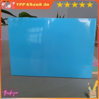 Tập 100 tờ Giấy bìa màu đóng sổ A4 xanh biển