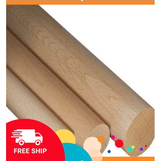 ComBo 3 Thanh gỗ tròn 3cm X 120cm [Freeship]