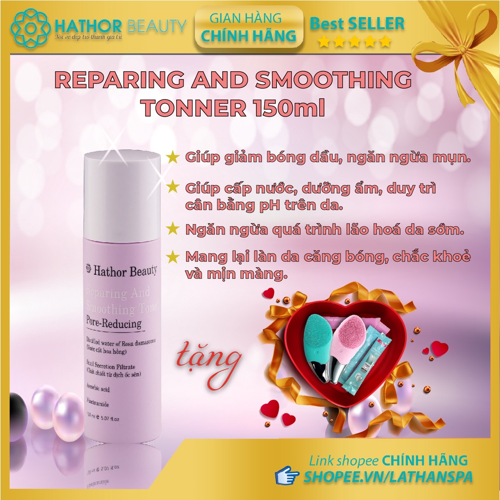 Nước hoa hồng [Tặng nhiều quà hấp dẫn] Reparing And Smoothing Tonner 150ml