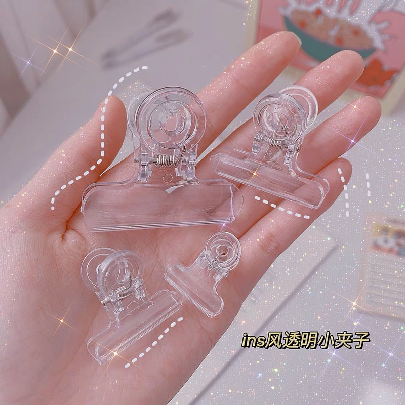 Kẹp Giấy/Keo Bảng Bằng Acrylic Trong Suốt Đơn Giản