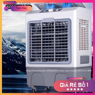 [Freeships-tặng 02 viên đá khô] Quạt điều hòa JUHUA-công suất 130W-lưu lượng gió 5000m3/h-thể tích 35L-Bảo hành 1 năm