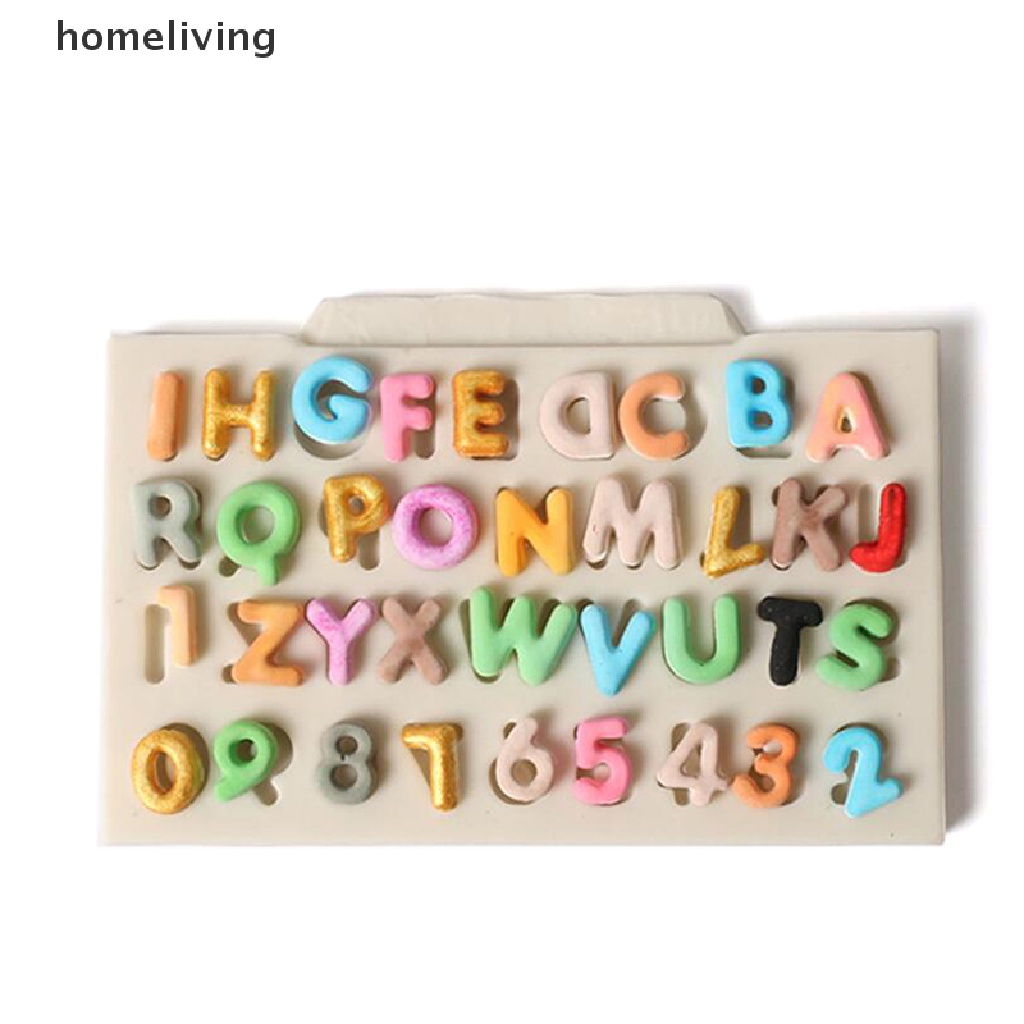 Khuôn Silicone Làm Bánh Hình Chữ Cái &amp; Số DIY