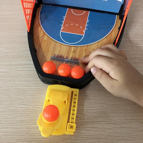 Máy bắn súng đôi lớn hai mặt phóng bóng rổ đồ chơi bàn ngón tay trò chơi mini cạnh tranh sân bóng rổ tương tác