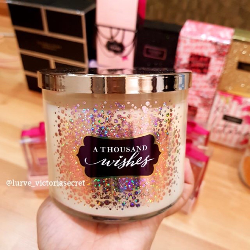 [Auth]Nến thơm size to 3 bấc Bath and Body Works-A Thousand wishes