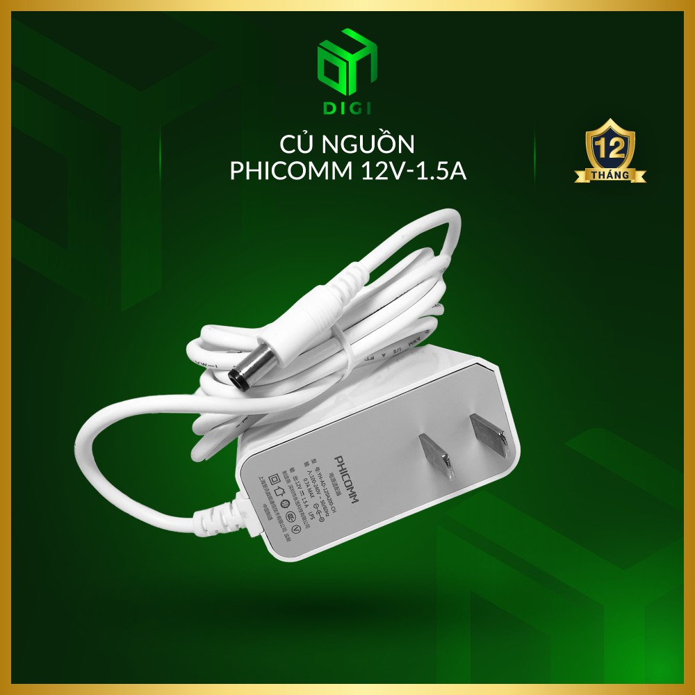 Củ nguồn 12V-1.5A Phicomm/Huntkey