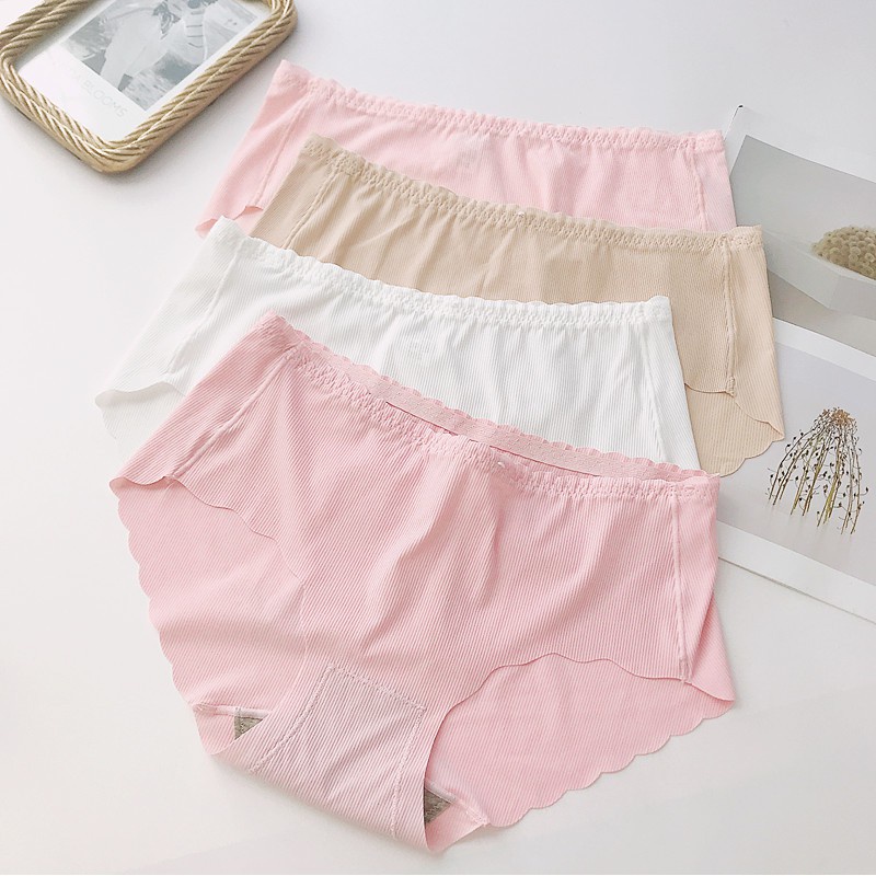 Quần Lót Nữ Đúc Su Gân Tăm Viền Sóng Nữ Tính RENEE Store - QL04 | BigBuy360 - bigbuy360.vn