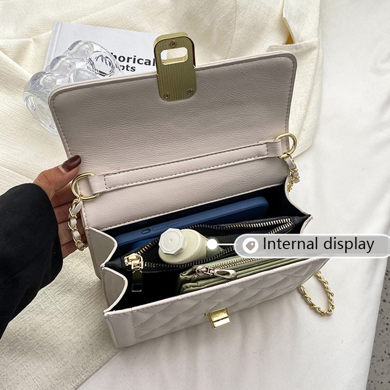 Túi Đeo Chéo Dây Xích Dáng Vuông Nhỏ Chất Lượng Cao Thời Trang Cho Nữ