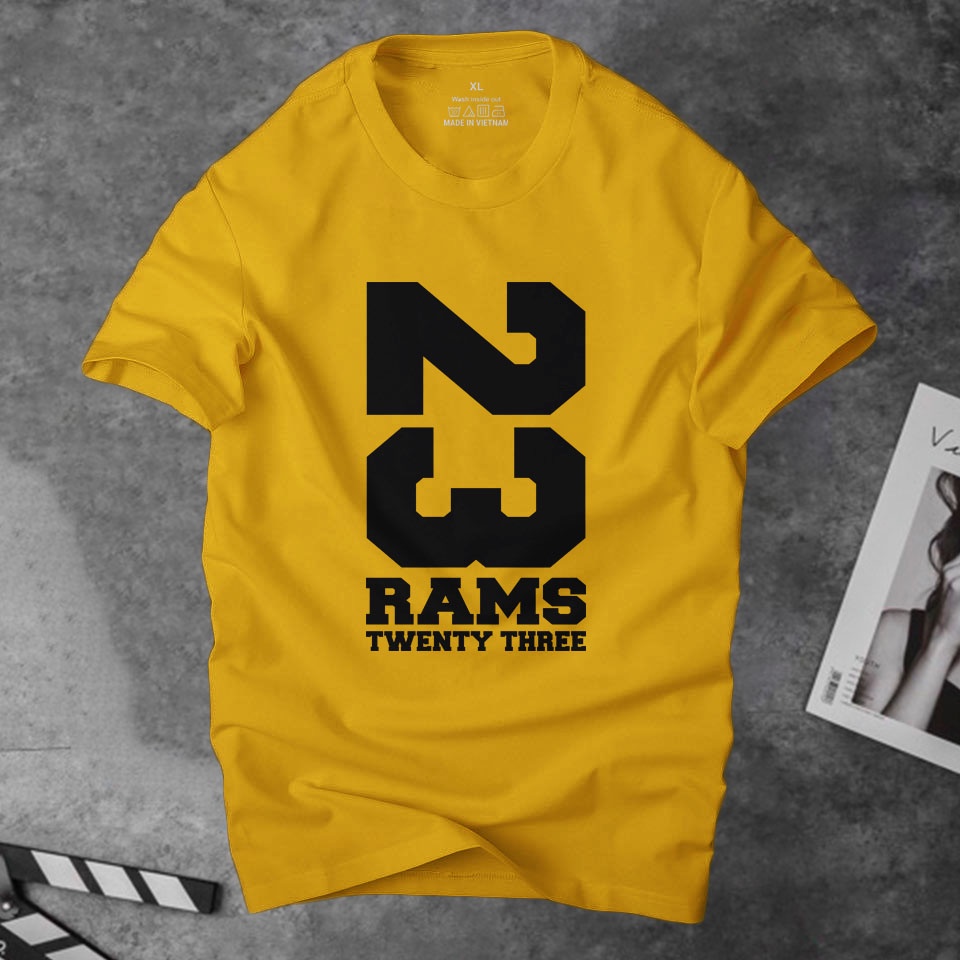 Áo thun nam đẹp Rams 23 thời trang cá tính , chất vải thun cotton 4 chiều thoáng mát co giãn tốt | ursport