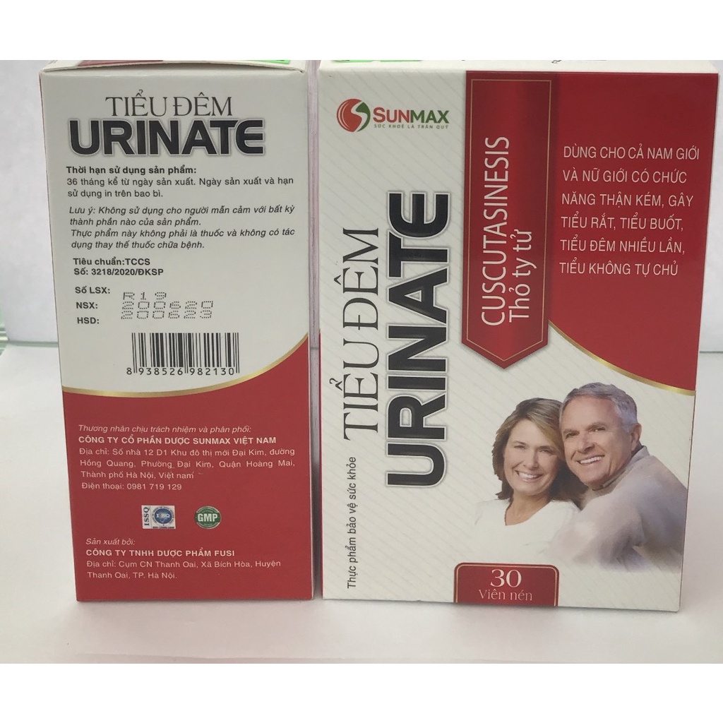 [ Nhà thuốc 085 ] Viên Tiểu Đêm URINATE Hỗ trợ giảm tình trạng tiểu đêm