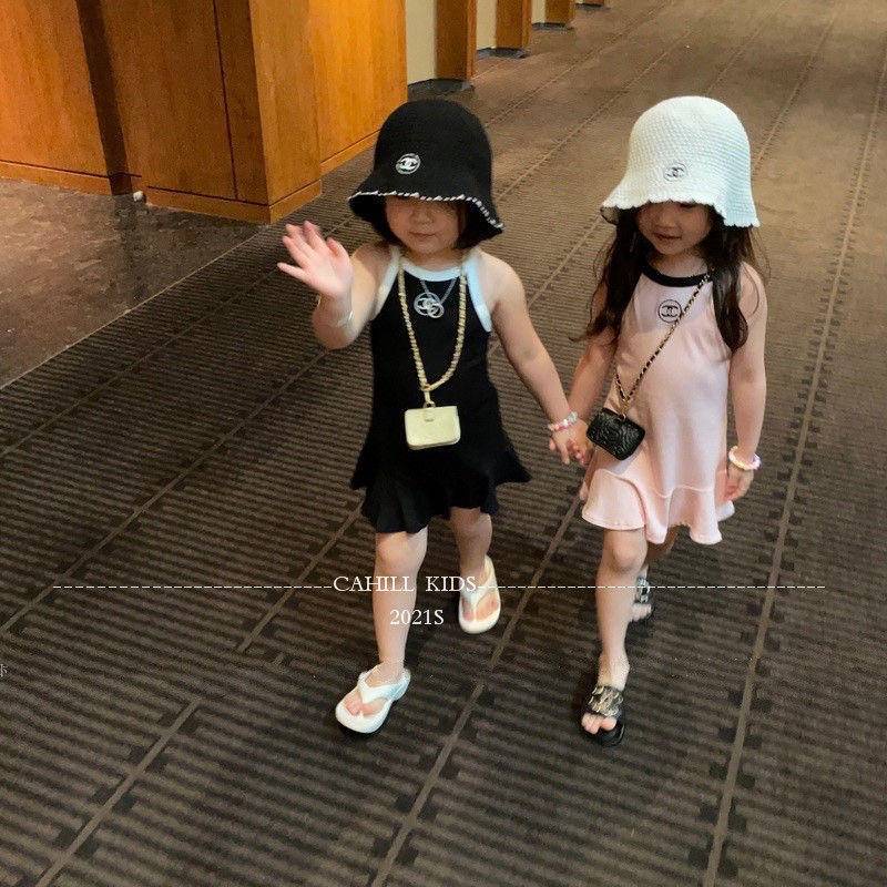 Đầm Công Chúa Mùa Hè Không Tay Phong Cách Phương Tây Dễ Phối Đồ Cho Bé Gái 5