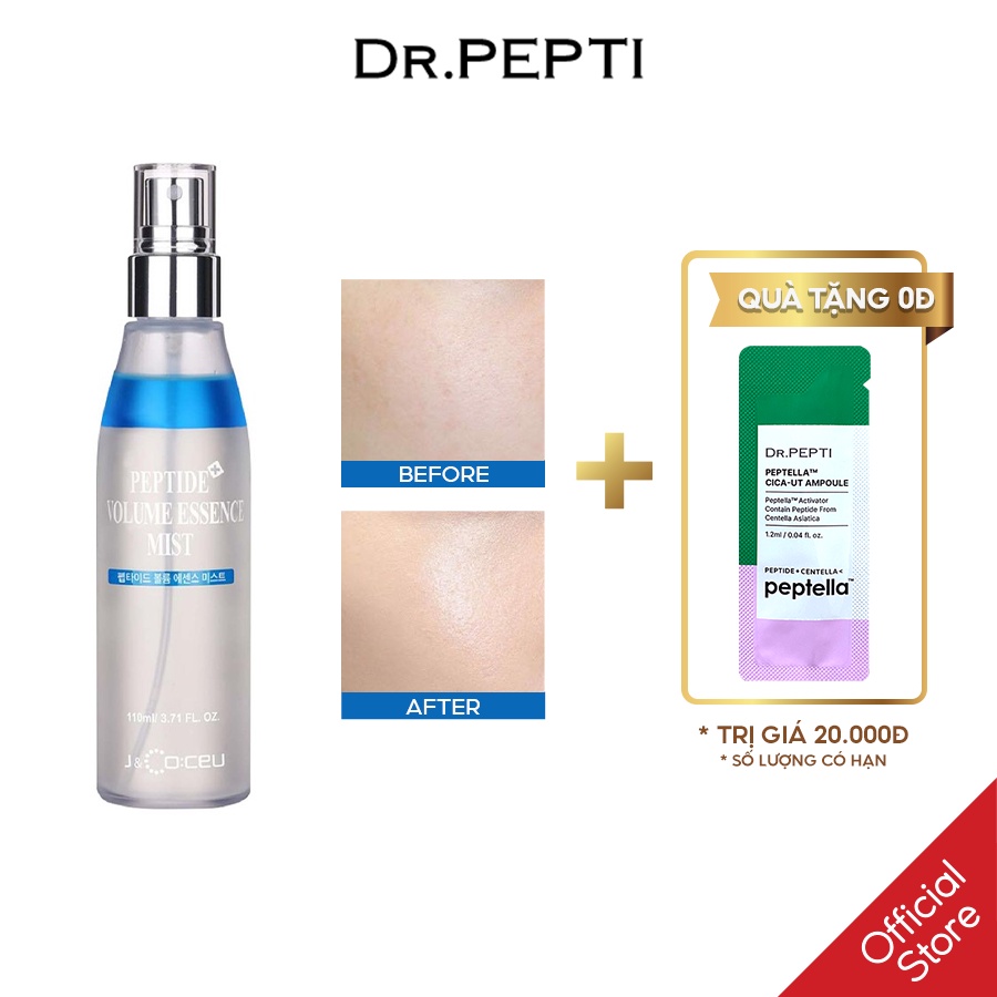 [Mã COSDEP -8% ĐH250k]Xịt Khoáng Cấp Ẩm Ngăn Ngừa Lão Hóa DR.PEPTI Volume Essence Mist 110ml