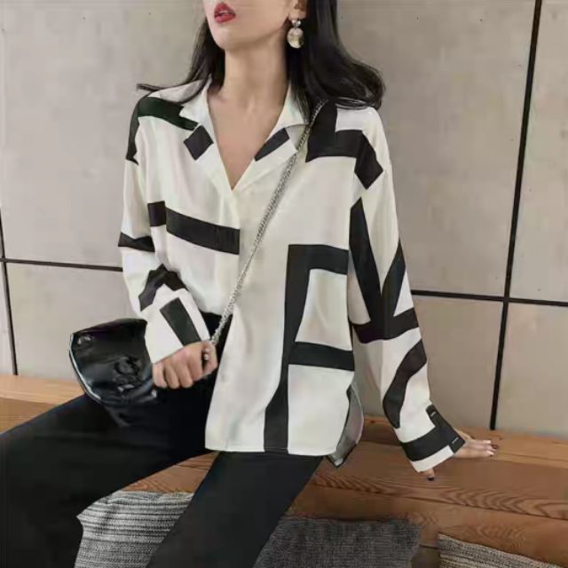 [ORDER] Sơ mi kẻ hình học SM04